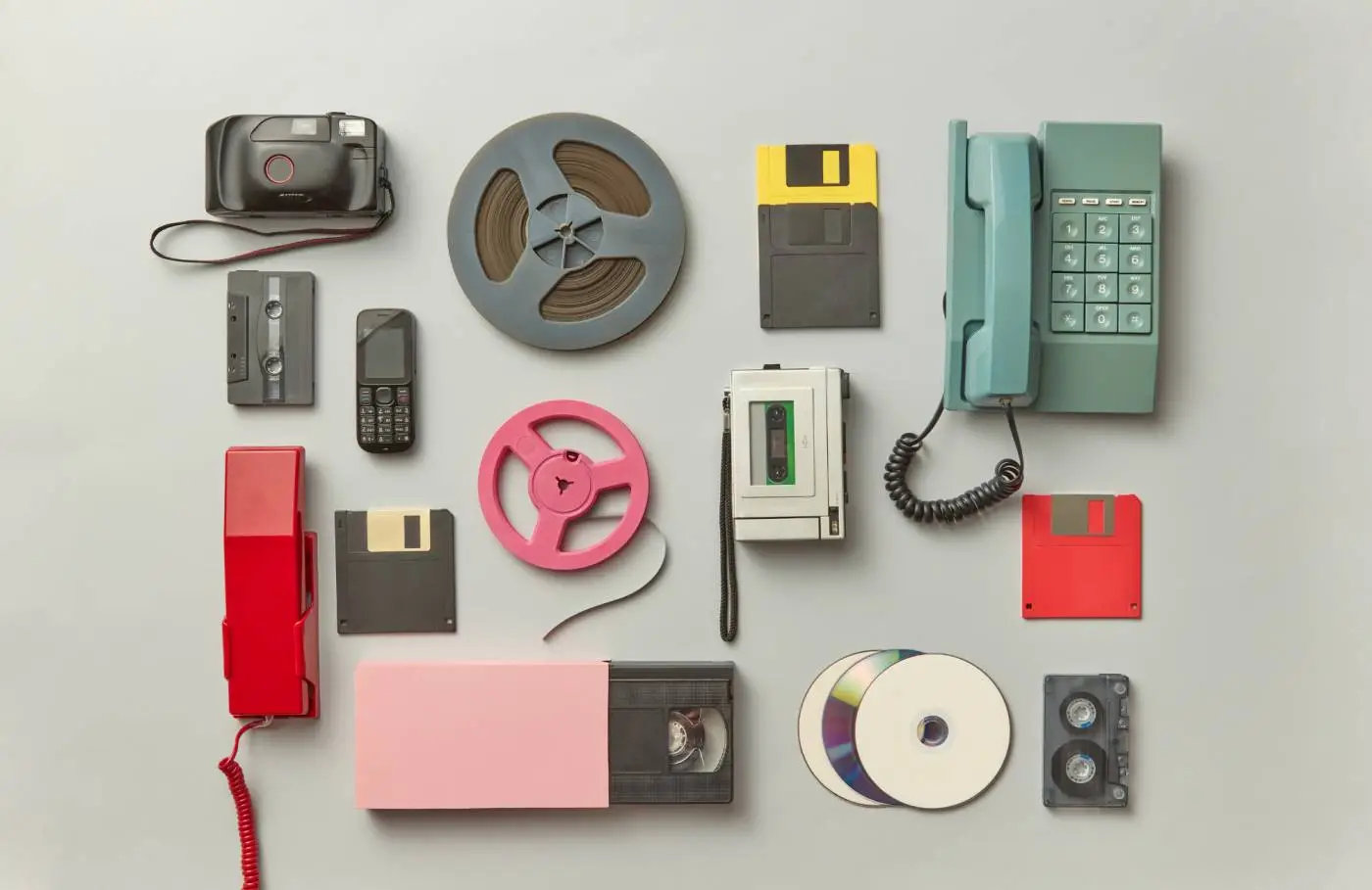 Collage of prints, slides and film — comparing 35mm slides, negatives and paper photographs for scanning